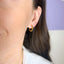 Cercei Placati cu Aur Hexagonal Hoops - SORELLY