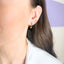 Cercei Placati cu Aur Hexagonal Hoops - SORELLY