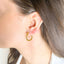 Cercei Placati cu Aur Hoops - SORELLY