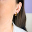 Cercei Placati cu Aur Huggie Hoops Ovali - SORELLY