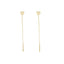 Cercei Fir Aur 14k Heart - SORELLY