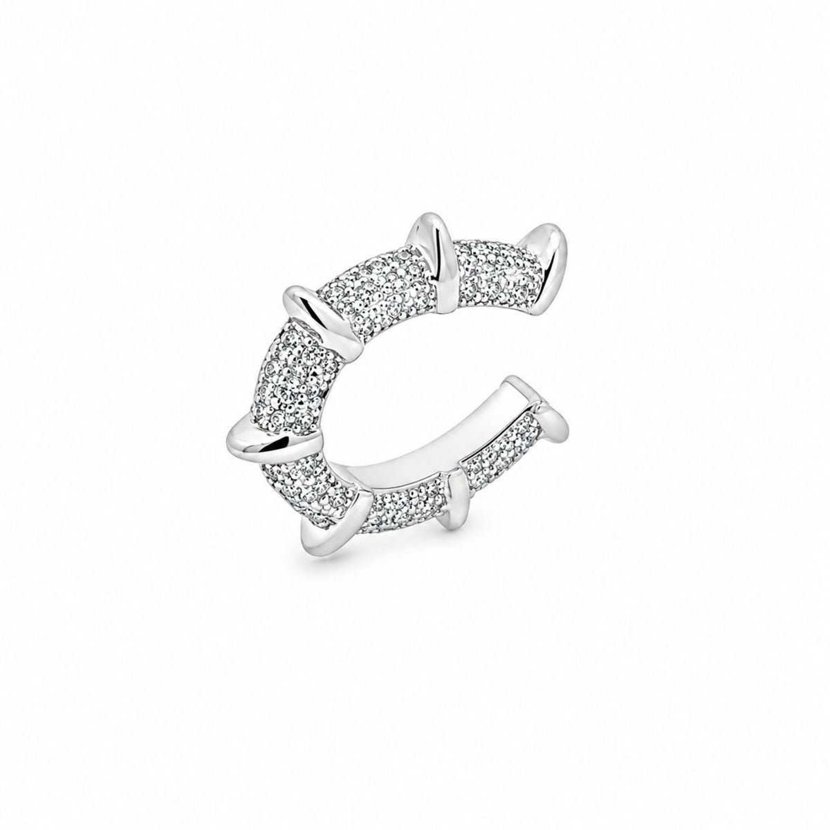 Cercel Argint Ear Cuff cu Tinte