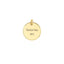 Pandantiv Argint Placat cu Aur 14k Banut Gravabil