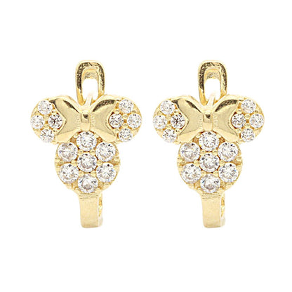 Cercei Copii Aur 14k Minnie Mouse