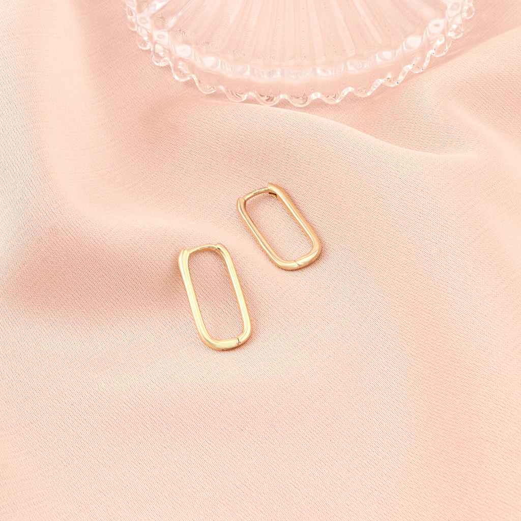 Cercei Aur 14k Thin Huggie Hoops