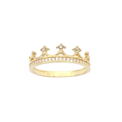 Inel Aur 14k Princess Crown