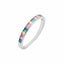 Inel Argint Eternity Rainbow