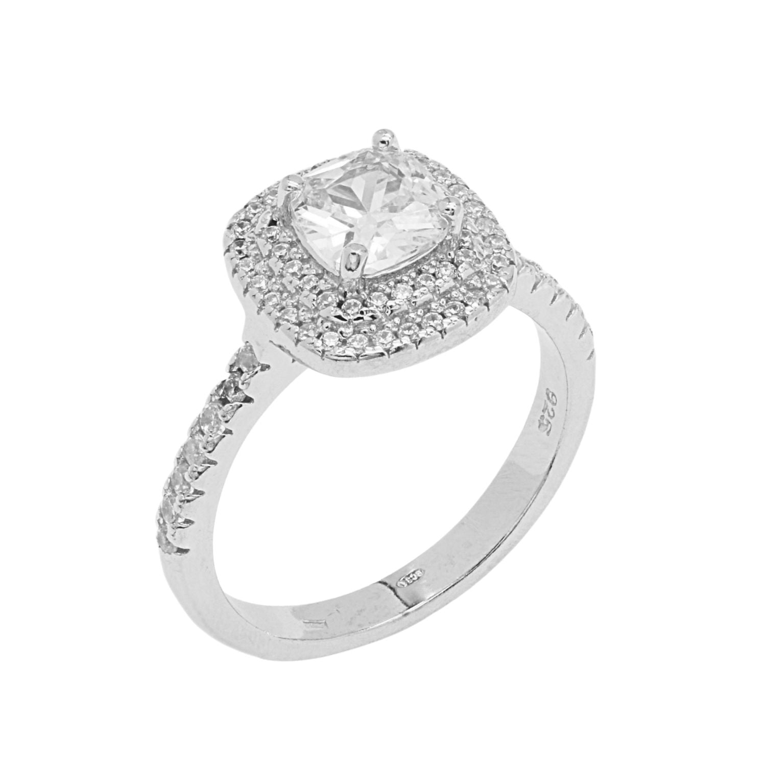 Inel Argint Princess Solitaire 💎👑 Rafinament Regal