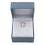 Inel Aur 14k Roz Half Eternity cu Diamante 0.087ct si Rubin 0.320ct