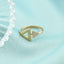 Inel Aur 14k Triunghi cu Pietre Zirconia - SORELLY