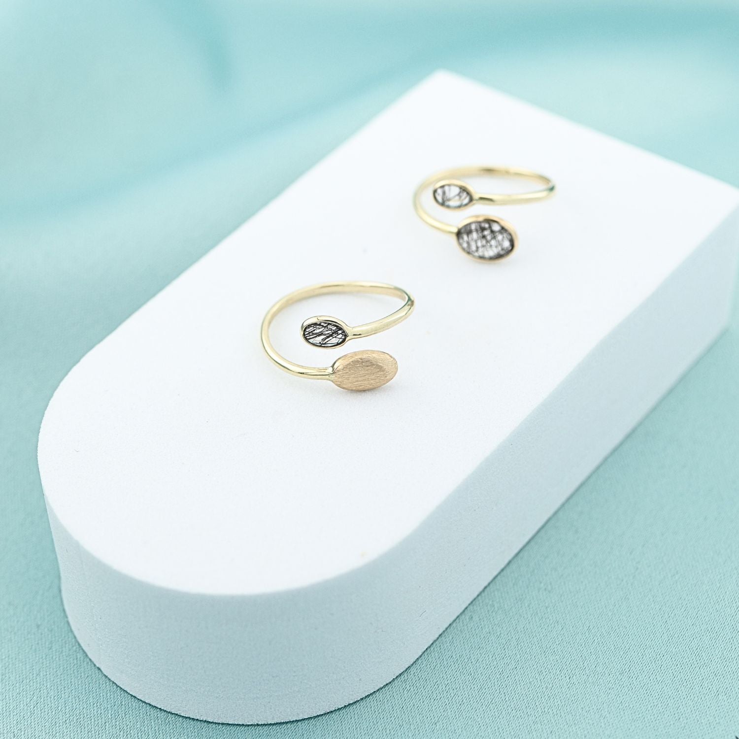 Inel Aur 14k Reglabil cu Cuart - SORELLY