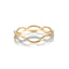 Inel Aur 14k Impletitura cu Diamante 0.084ct - SORELLY