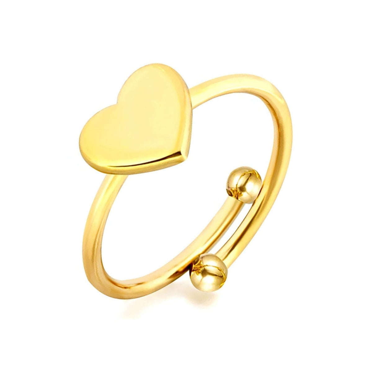 Inel Placat cu Aur 14k Inima