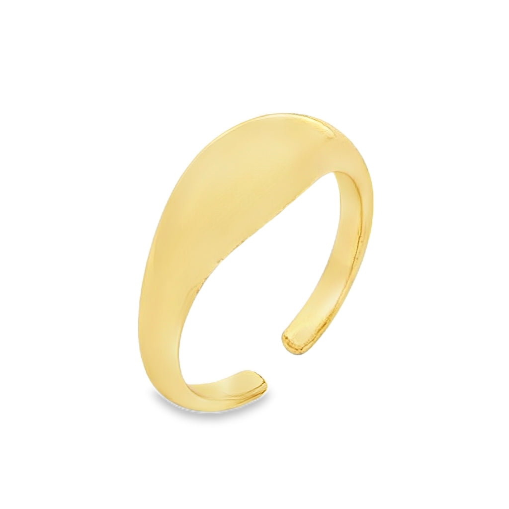 Inel Placat cu Aur 14k Dome