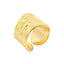 Inel Placat cu Aur 14k Melted