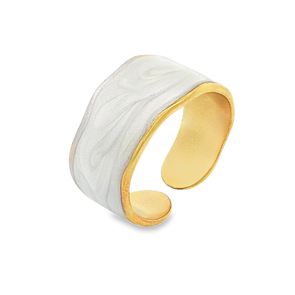 Inel Placat cu Aur 14k Oyster Gold