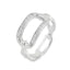 Inel Argint Chain cu Pietre Zirconia