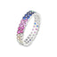 Inel Argint Eternity Multicolor 5 mm