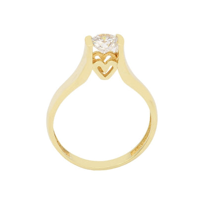 Inel Aur 14k Solitaire cu Inima