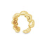 Inel Placat cu Aur Chunky Hearts