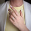 Inel Argint Eternity Band cu Pietre Albe