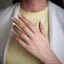 Inel Argint Placat cu Aur Eternity Band