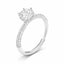 Inel Argint Solitaire Pave
