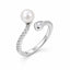 Inel Argint Teardrop cu Perla