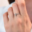 Inel Aur 14k Alb Cruce cu Diamante 0.020ct