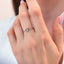 Inel Aur 14k Alb Inima cu Diamant 0.005ct