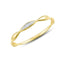 Inel Aur 14k cu Diamante 0.010ct Ondulat
