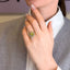 Inel Aur 14k cu Diamante 0.050ct Smarald si Peridot