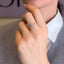 Inel Aur 14k cu Diamante 0.062ct Design V