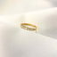 Inel Aur 9k Half Eternity 2mm Baguette