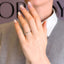 Inel Aur Alb 14k Infinity Rope cu Diamante 0.053ct