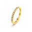 Inel Placat cu Aur 14k Half Eternity