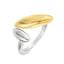 Inel placat cu Aur 14k Geometric Duo