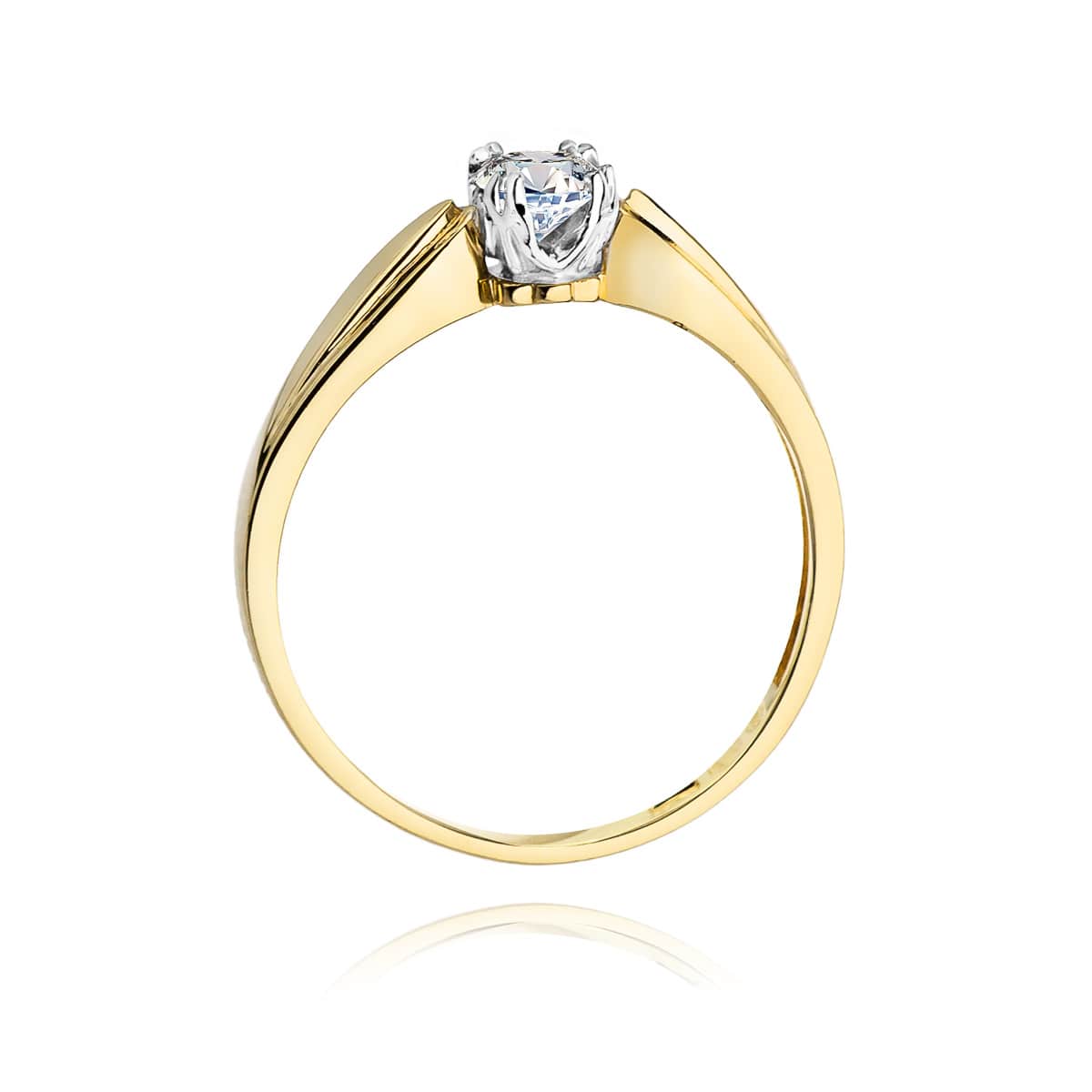 Inel de Logodna din Aur 14k cu Diamant 0.24ct Elegance