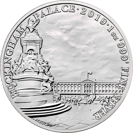 Moneda Argint 31.1g 999‰ Buckingham Palace Landmarks of Britain 2019