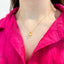 Lant Argint Gold Tear Drop 1.2 cm - SORELLY
