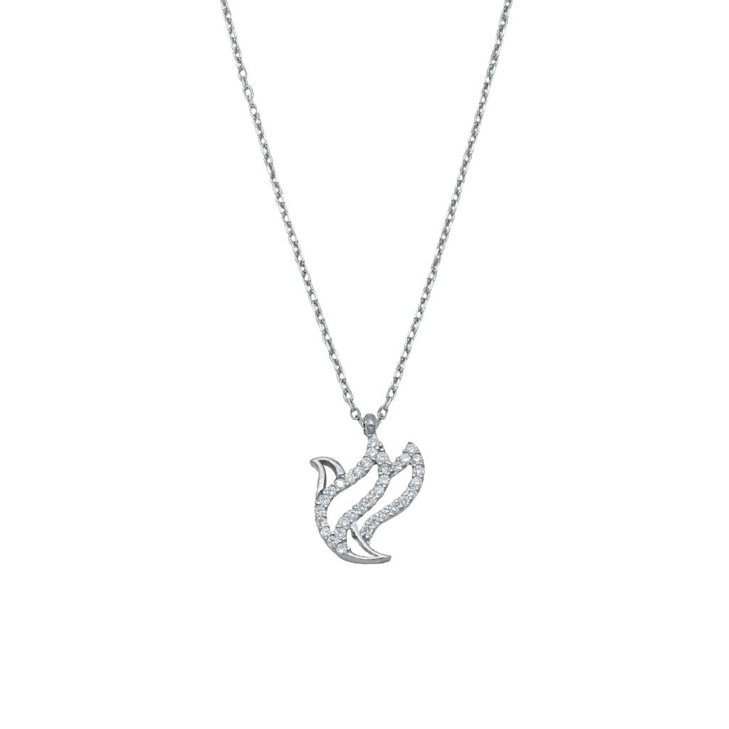 Lant Argint Little Bird cu Pietre Zirconia