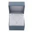 Lant Aur 14k Alb Lacrima cu Dimante 0.035ct