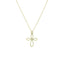 Lant Aur 14k Cruce cu Diamant 0.01ct H/VS1
