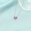 Lant Aur 14k Inima cu Diamante 0.044ct si Rubine 0.174ct - SORELLY