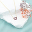 Lant Aur 14k Inima cu Diamante 0.05ct si Rubine 0.163ct