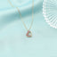 Lant Aur 14k Inima cu Rubine 0.208 ct - SORELLY
