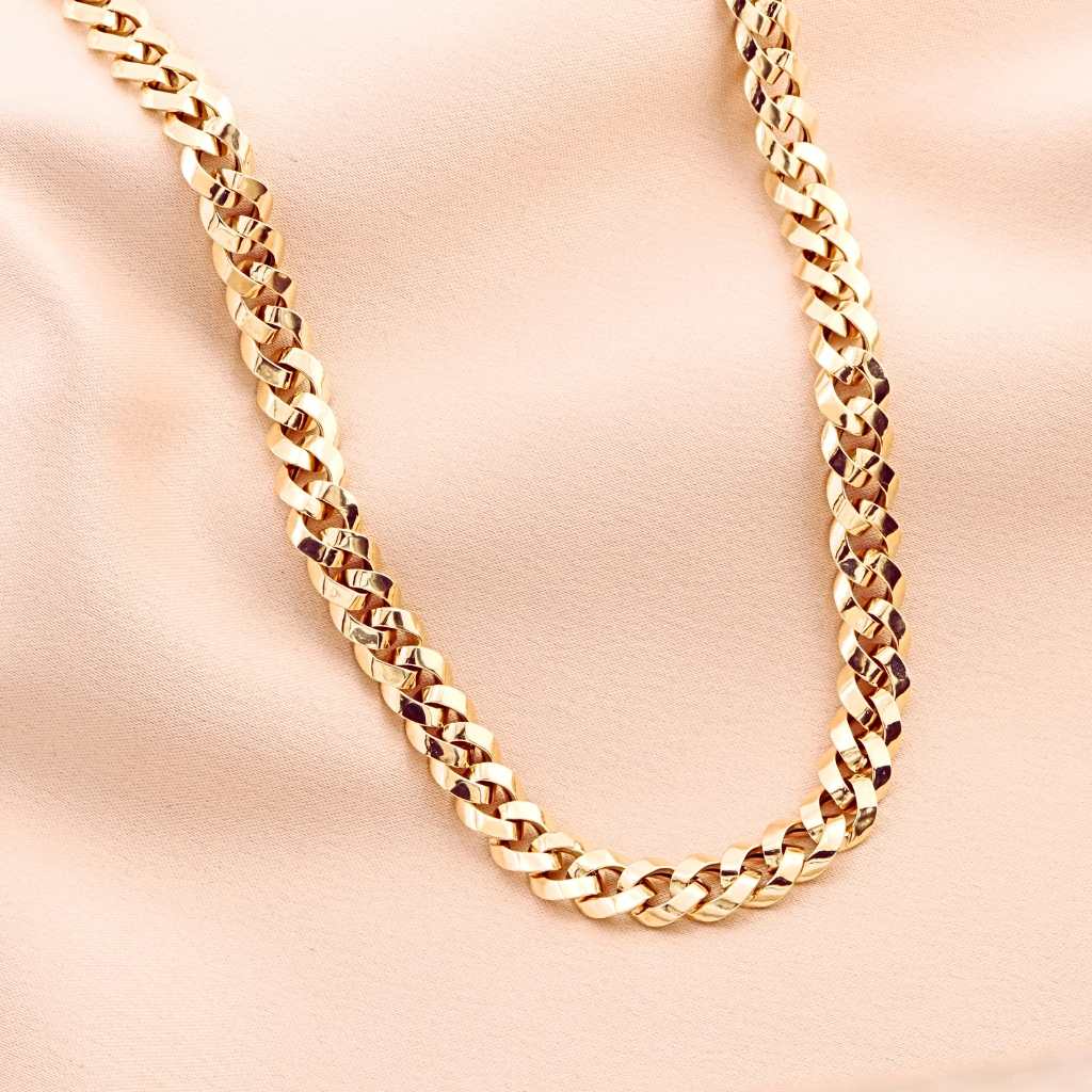 Lant Aur 14k Masiv Cuban Link