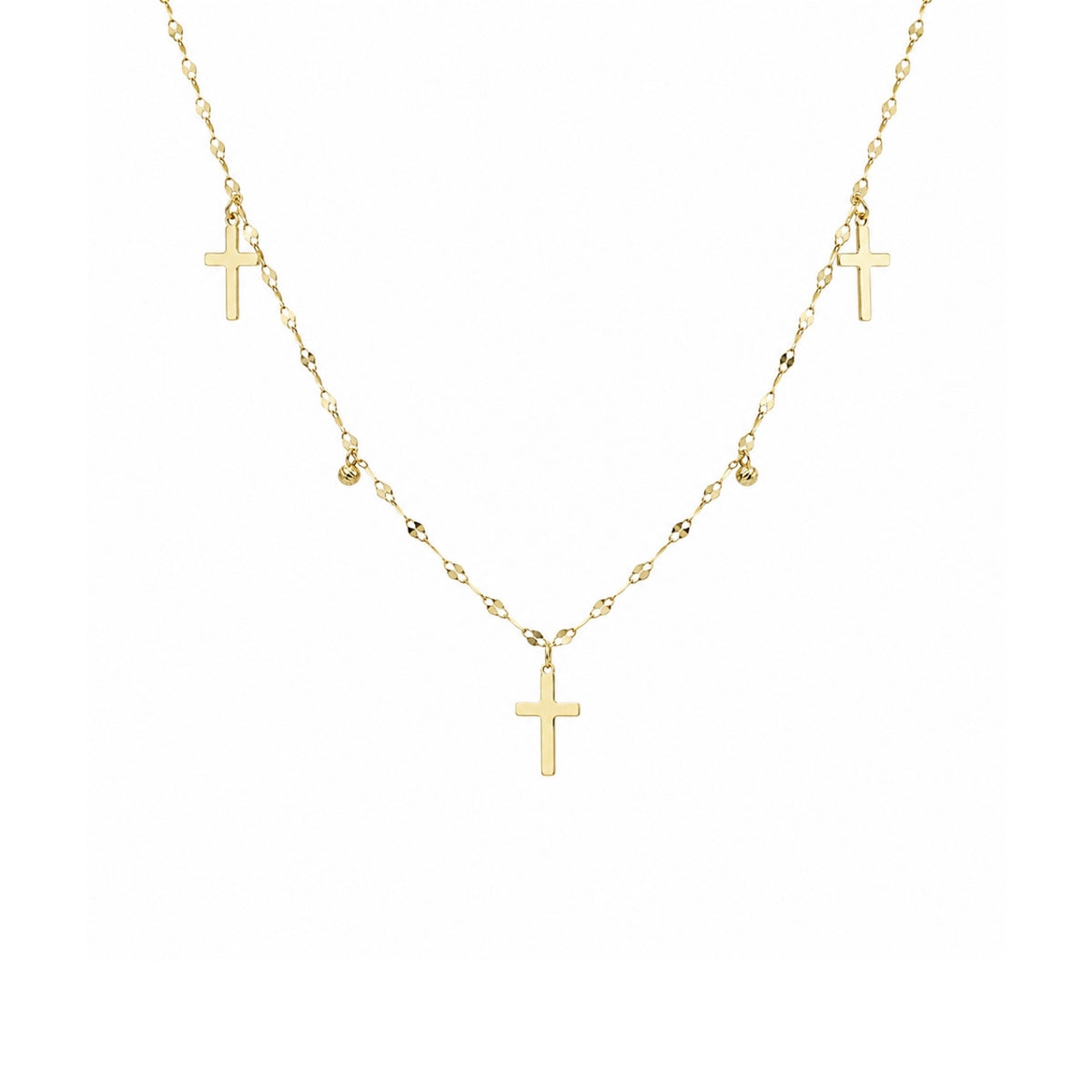 Lant Aur 14k cu Cruciulite