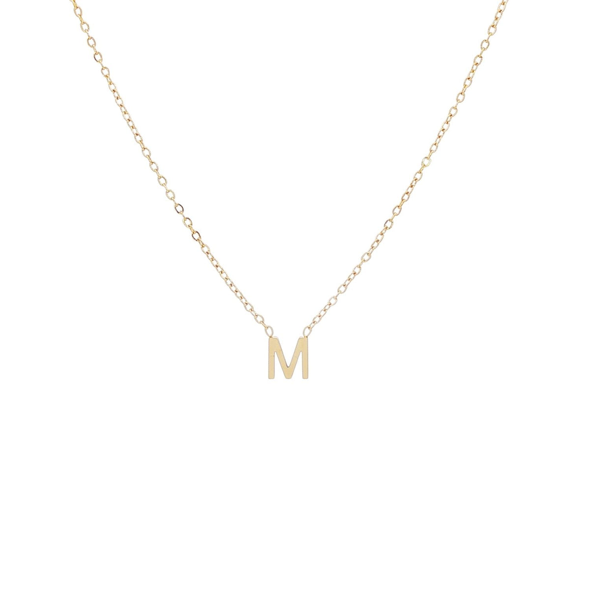 Lant Placat cu Aur 14k Initiala M