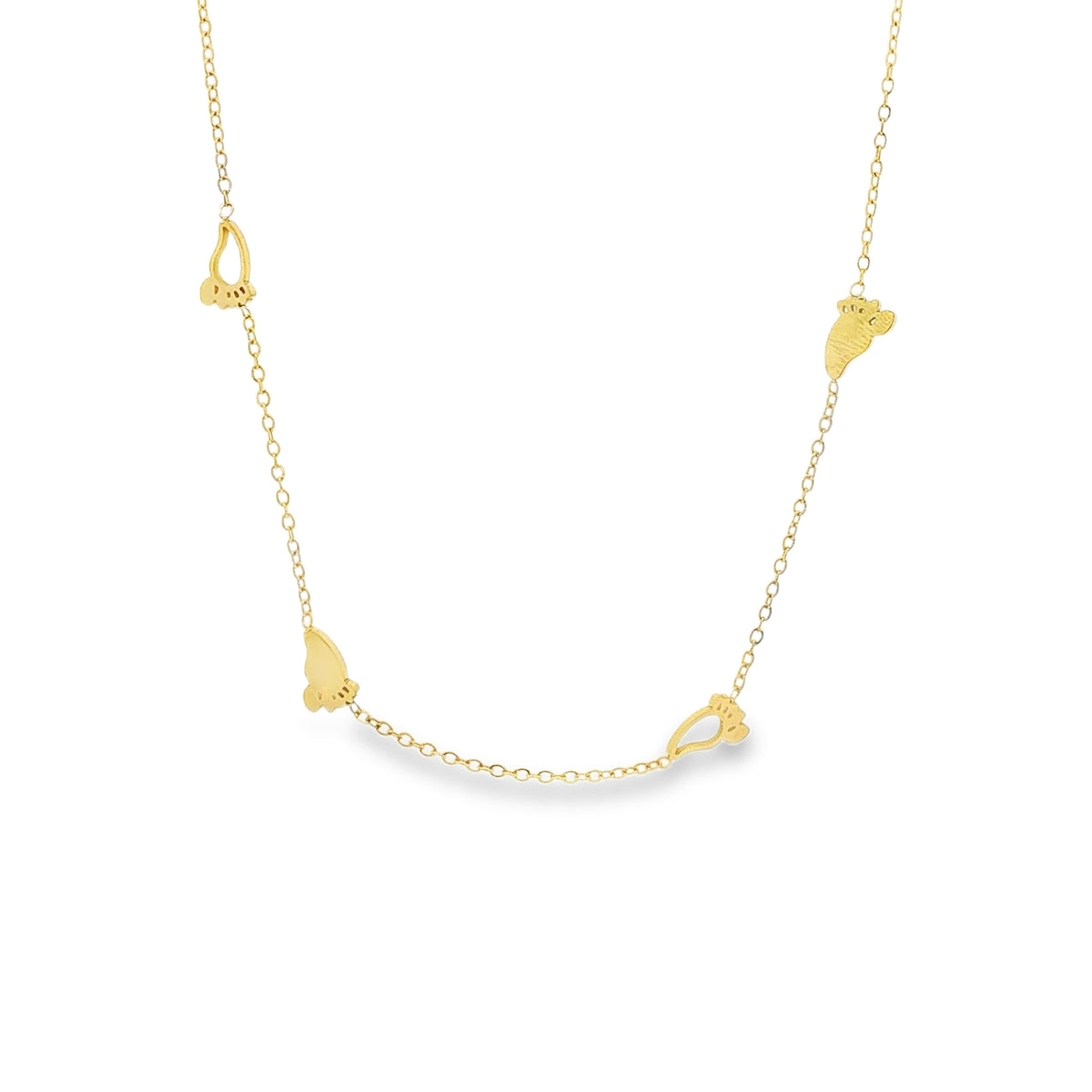 Lant Placat cu Aur 14k Picioruse